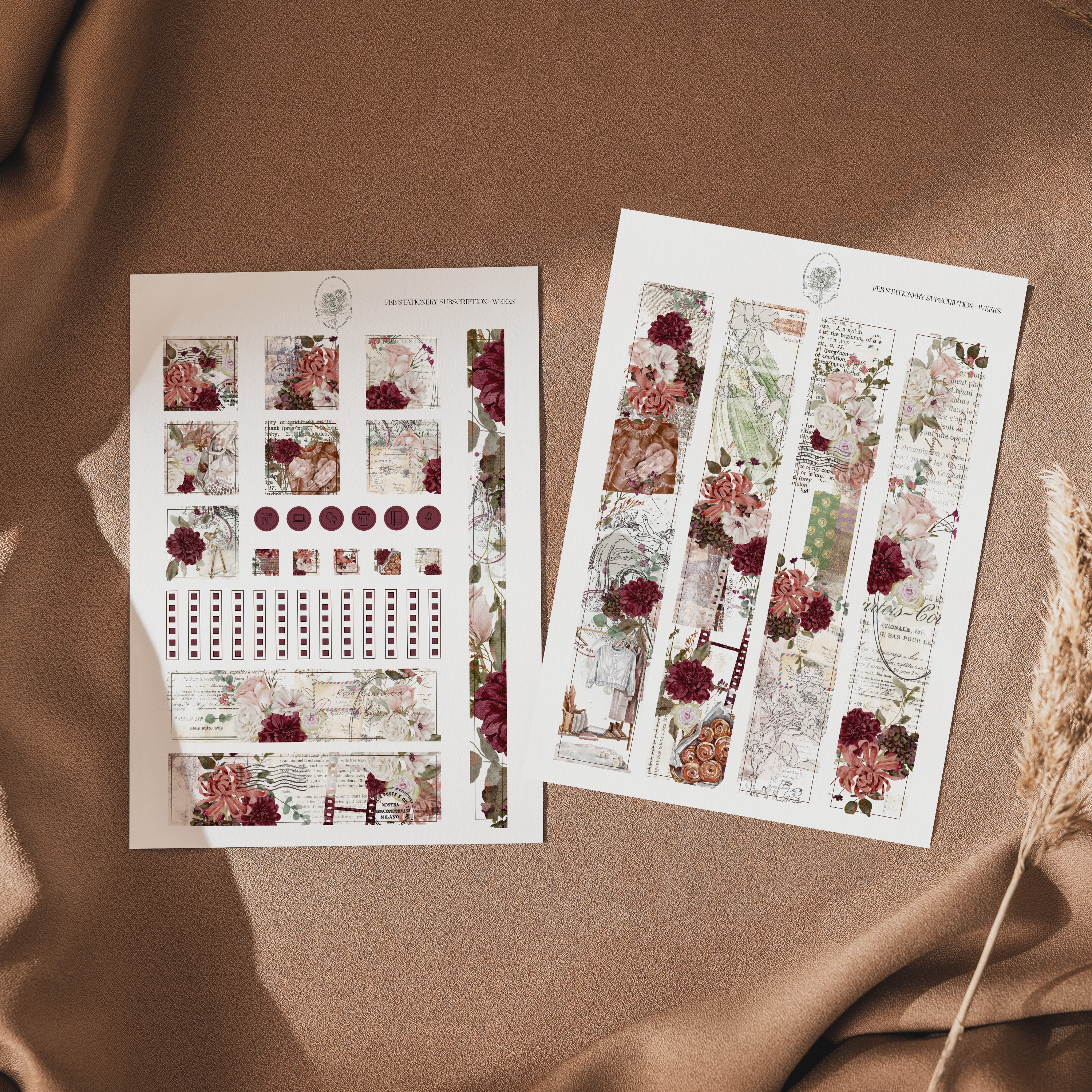 HOBONICHI WEEKS Cherry Blossom Mini Kit Planner Stickers 