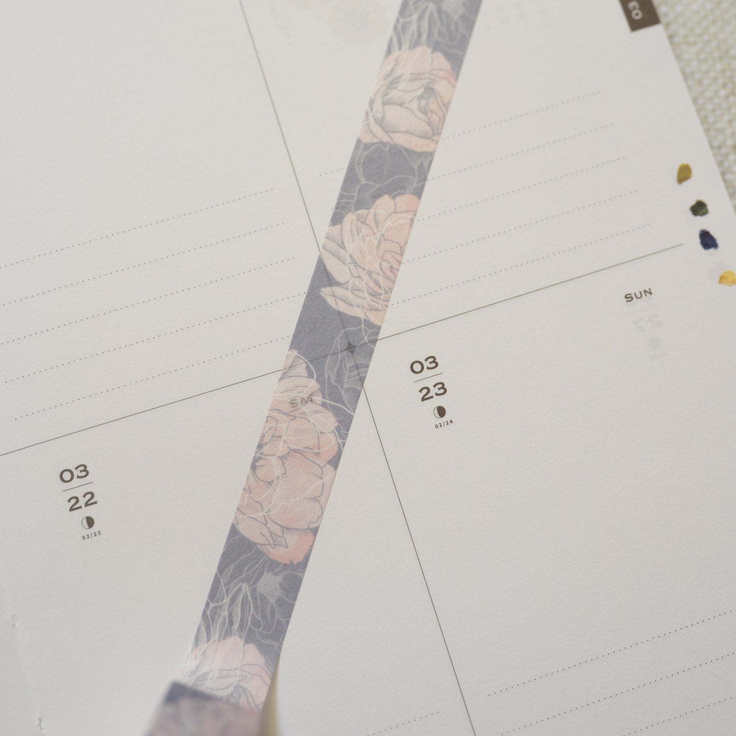 Tiny joy - elegant flowers washi tape 15mm