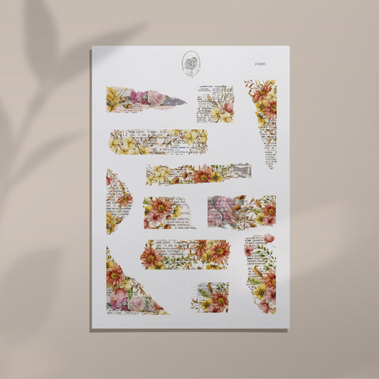 The bronze fruits and the rain - Torn Paper