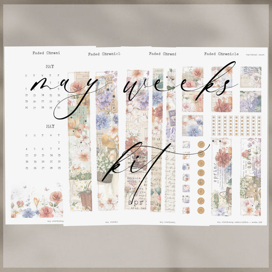 May Stationery Kit Extra - Planner Sticker Kit