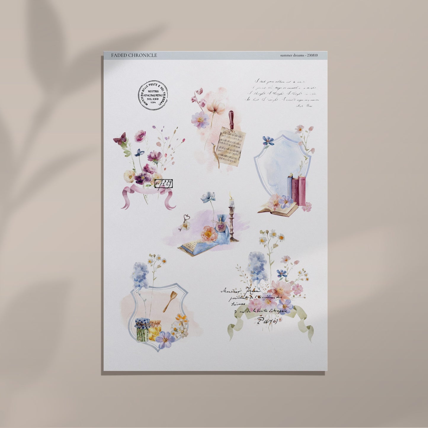 Sweet Dreams - Large Floral Collage Icon