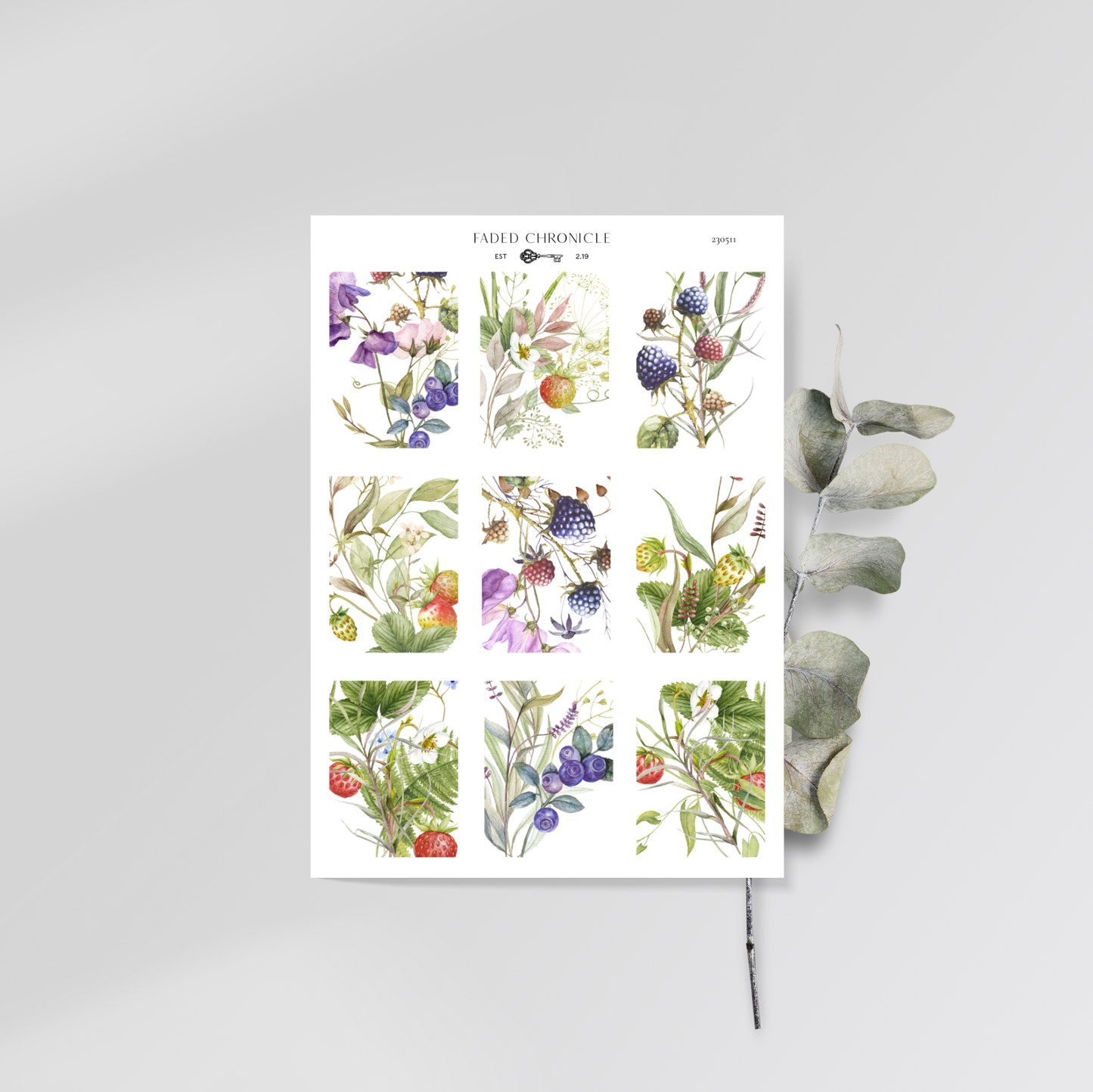 The Sound Of A Summer Garden - Berry And Flower Full Box (1.25" Wide)