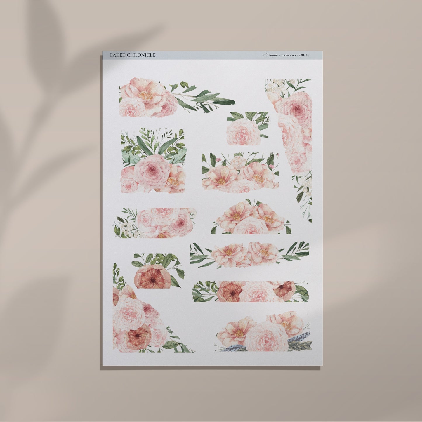 Soft Summer Memories - Torn Paper #2