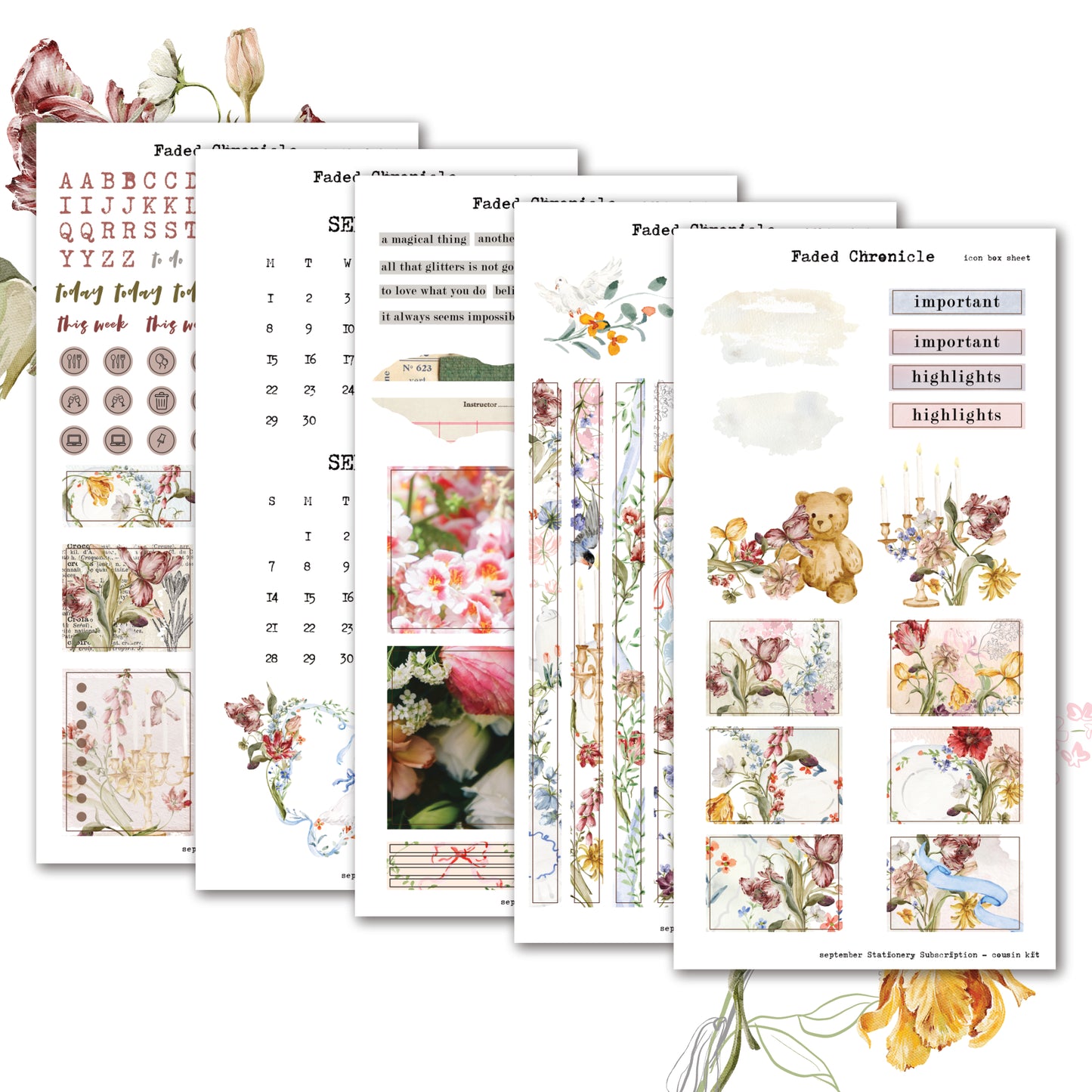 2025 September Stationery Kit Extra - Hobo Cousin Kit
