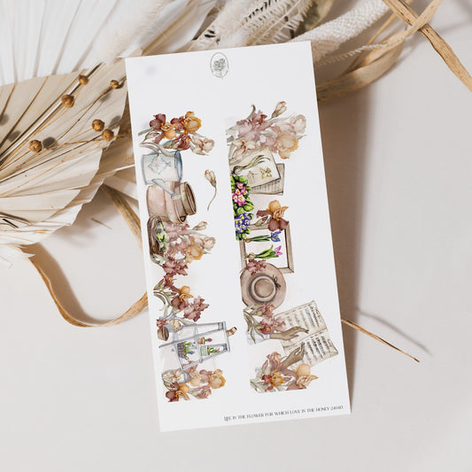 Life is the flower for which love is the honey - Iris Side Bar