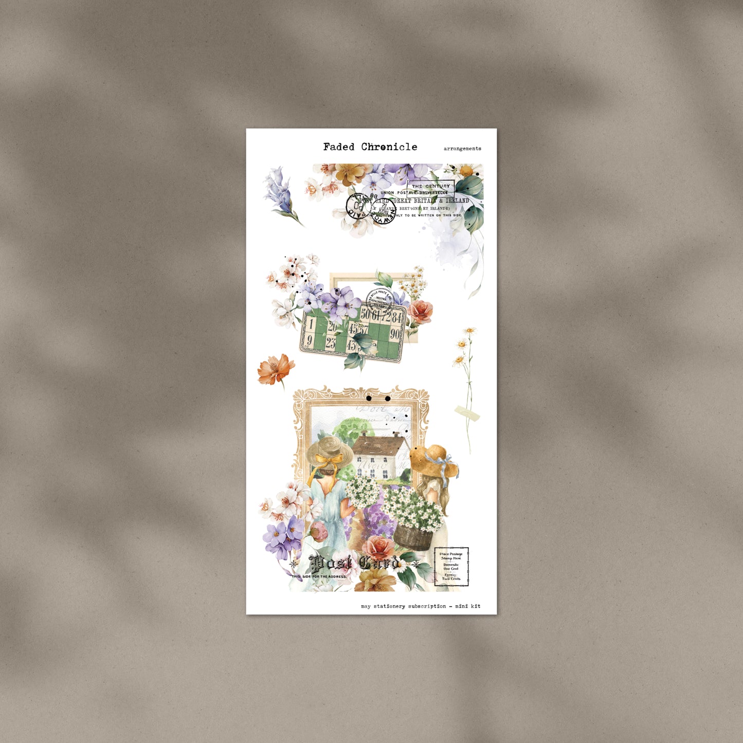 May Stationery Kit Extra - Arrangements (Gold Foil)