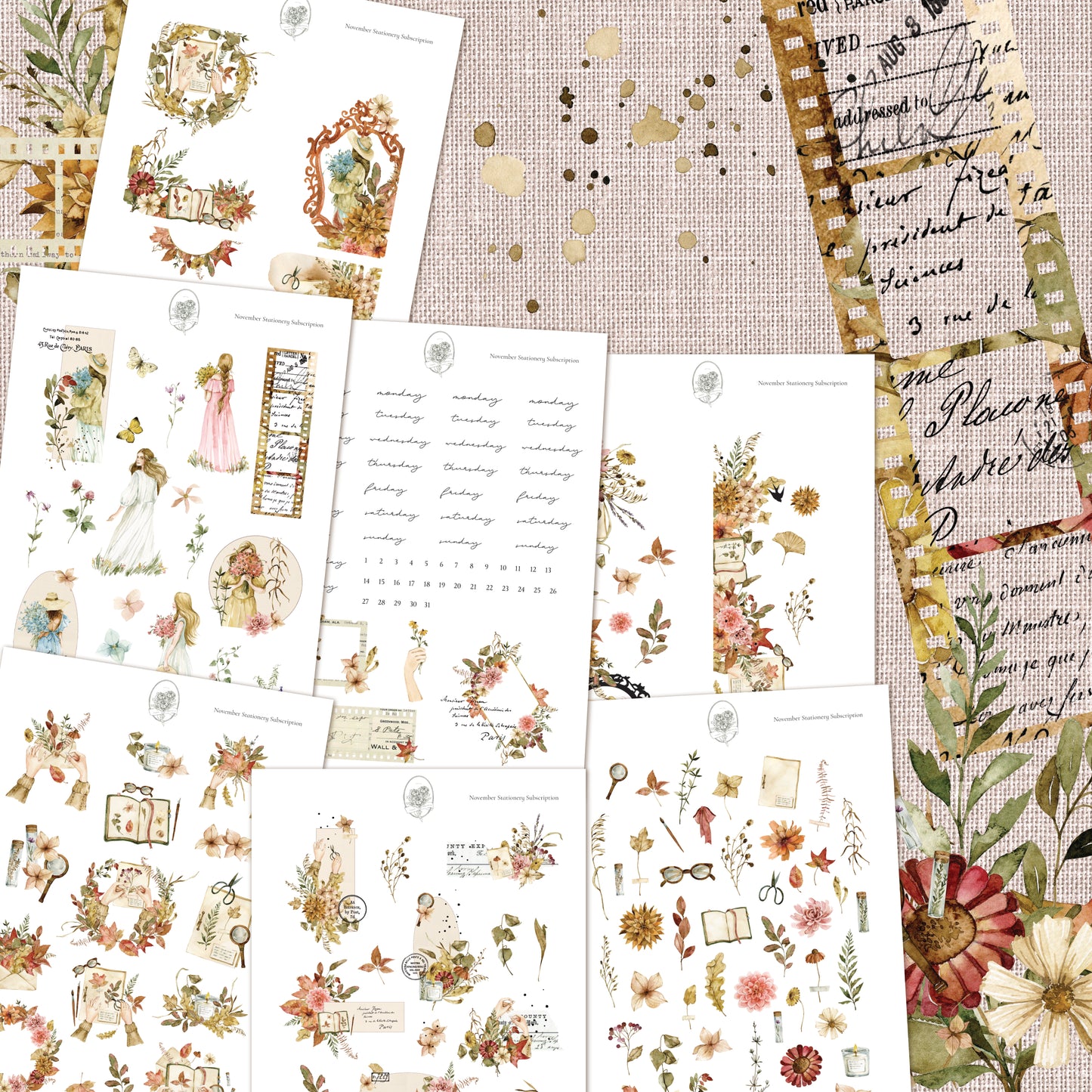 November Stationery Kit Extra - Mini Kit