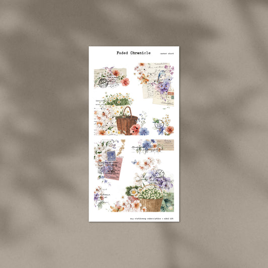 May Stationery Kit Extra - Deco Corner Sheet (Gold Foil)