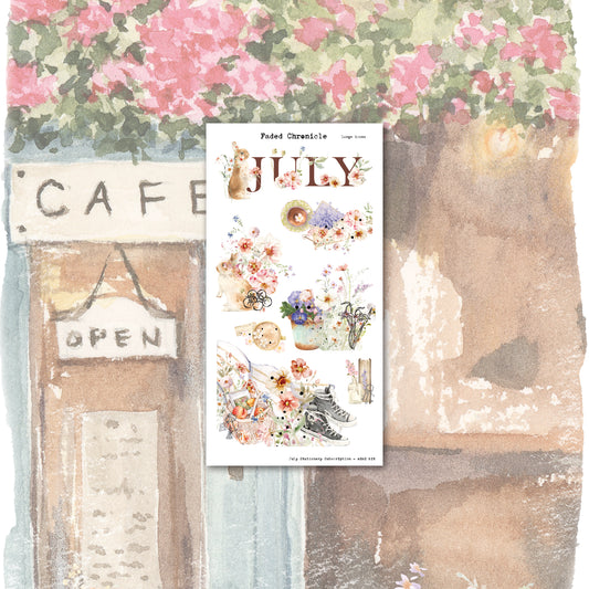 July Stationery Kit Extra - Large Icons (Gold Foil)