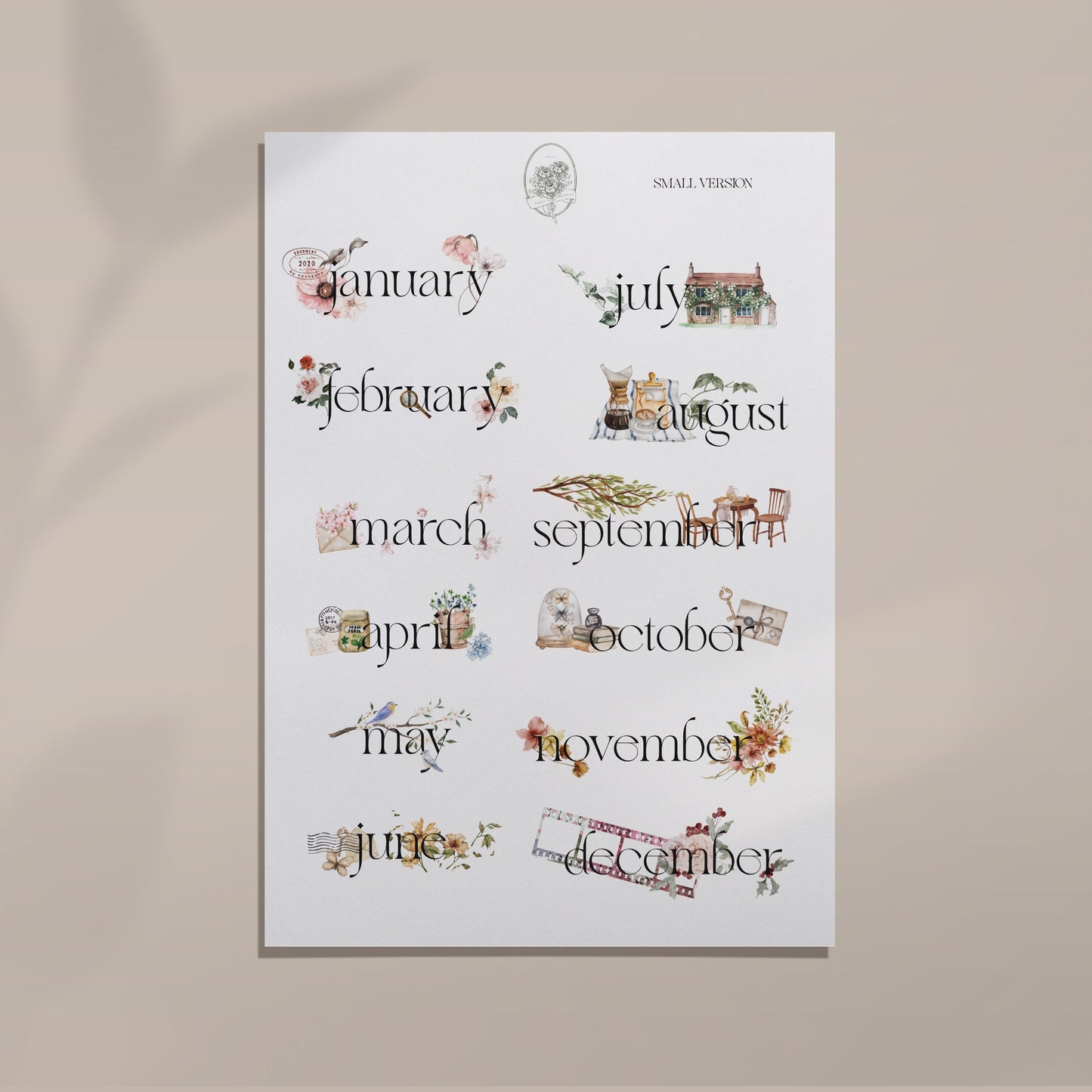 Decorative Monthlies