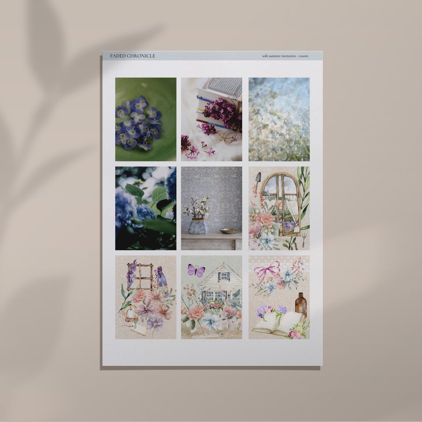 Soft Summer Memories - Hobonichi Cousin Kit