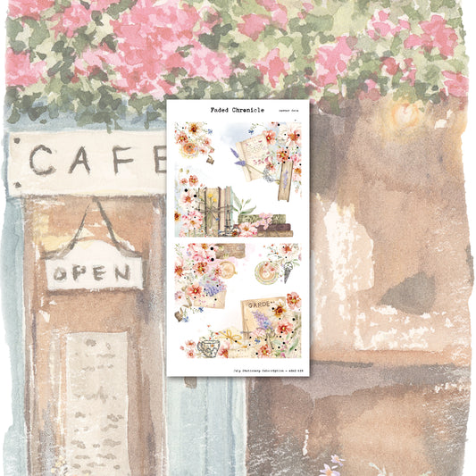 July Stationery Kit Extra - Corner Sheet (Gold Foil)