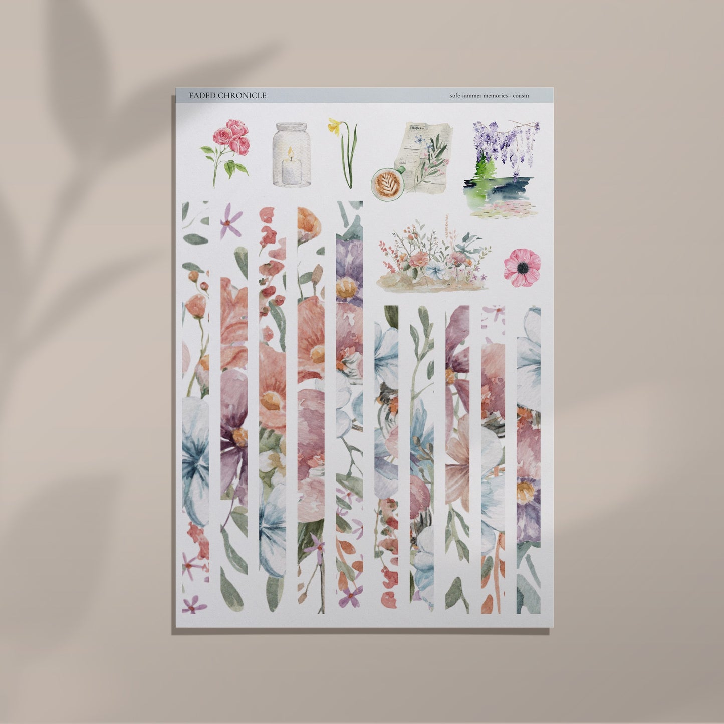 Soft Summer Memories - Hobonichi Cousin Kit