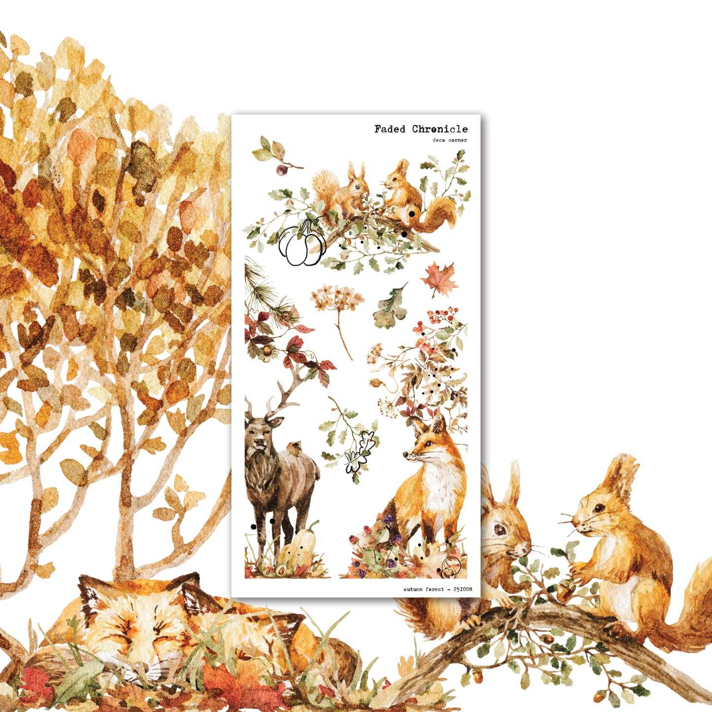 Autumn Forest - Corner Deco sheet
