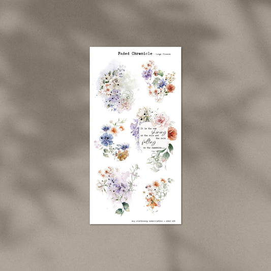 May Stationery Kit Extra - Large Floral Sheet (Gold Foil)