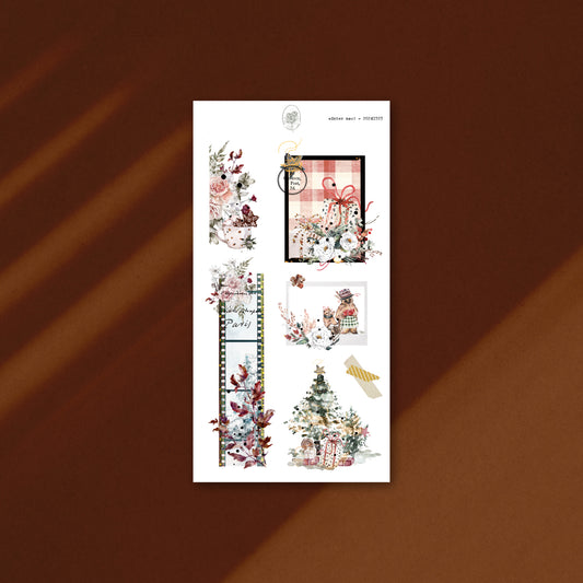 Winter frame arrangements (gold foil)