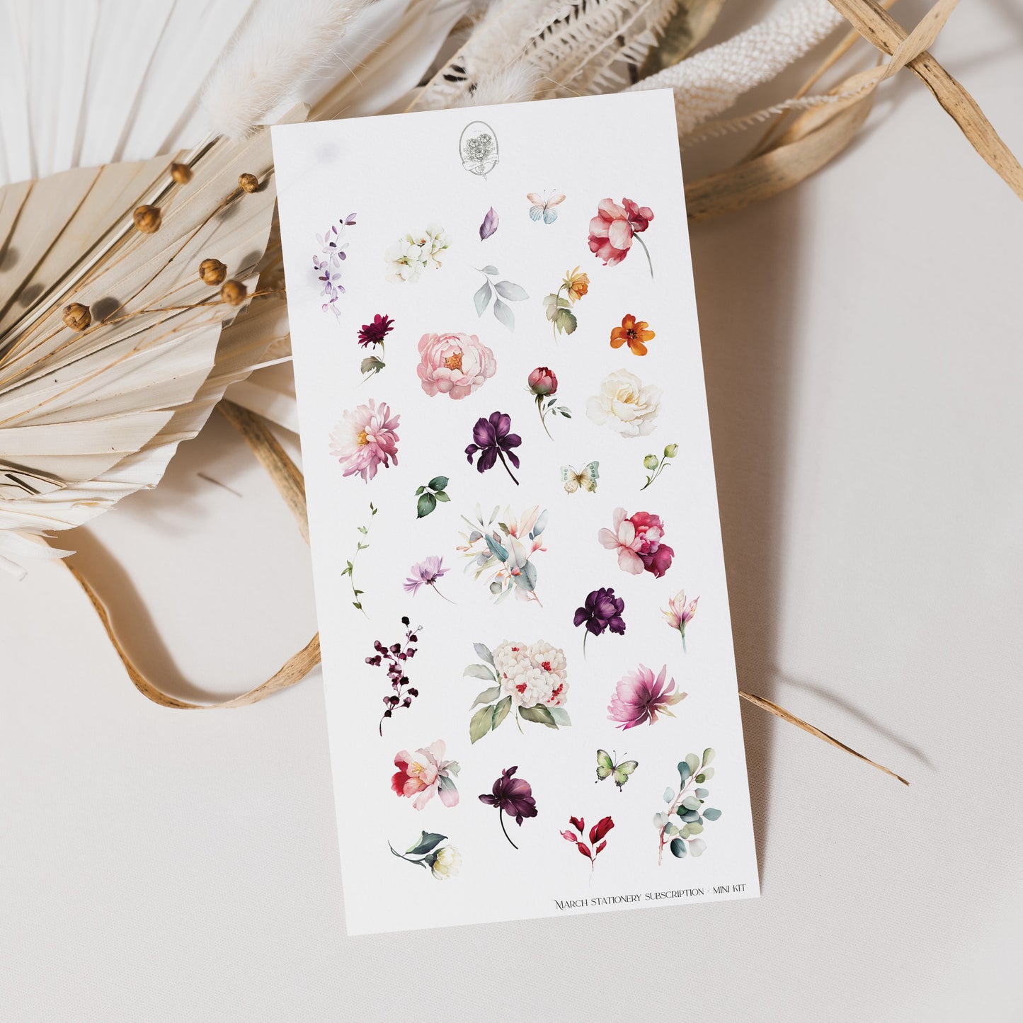 March Stationery Kit Extra - Flower Small Icons