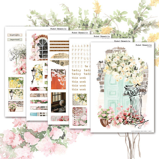 2026 March Stationery Kit Extra - Planner Stickers