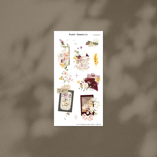 March Stationery Kit Extra - Arrangements (Gold Foil)