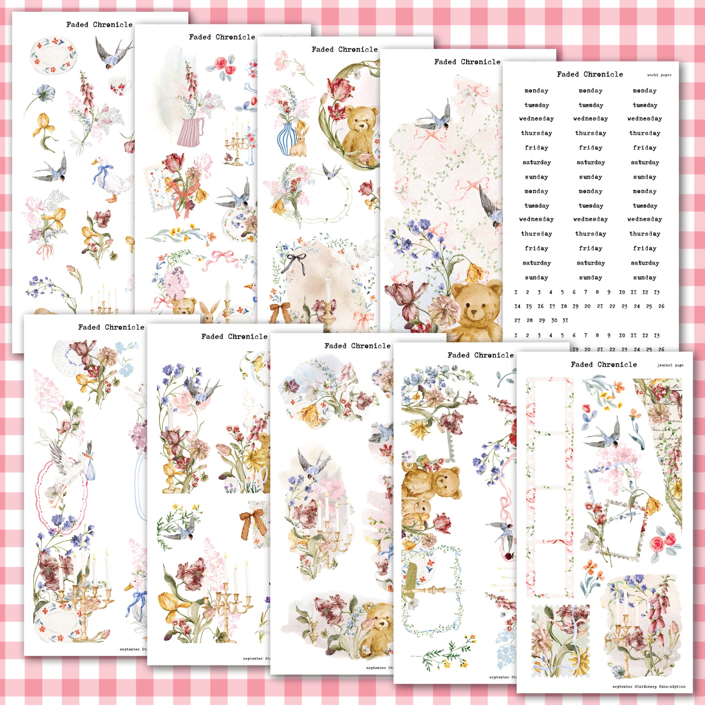 2025 September Stationery Kit Extra - Hobo Cousin Kit
