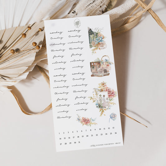 April Stationery Kit Extra - Dates