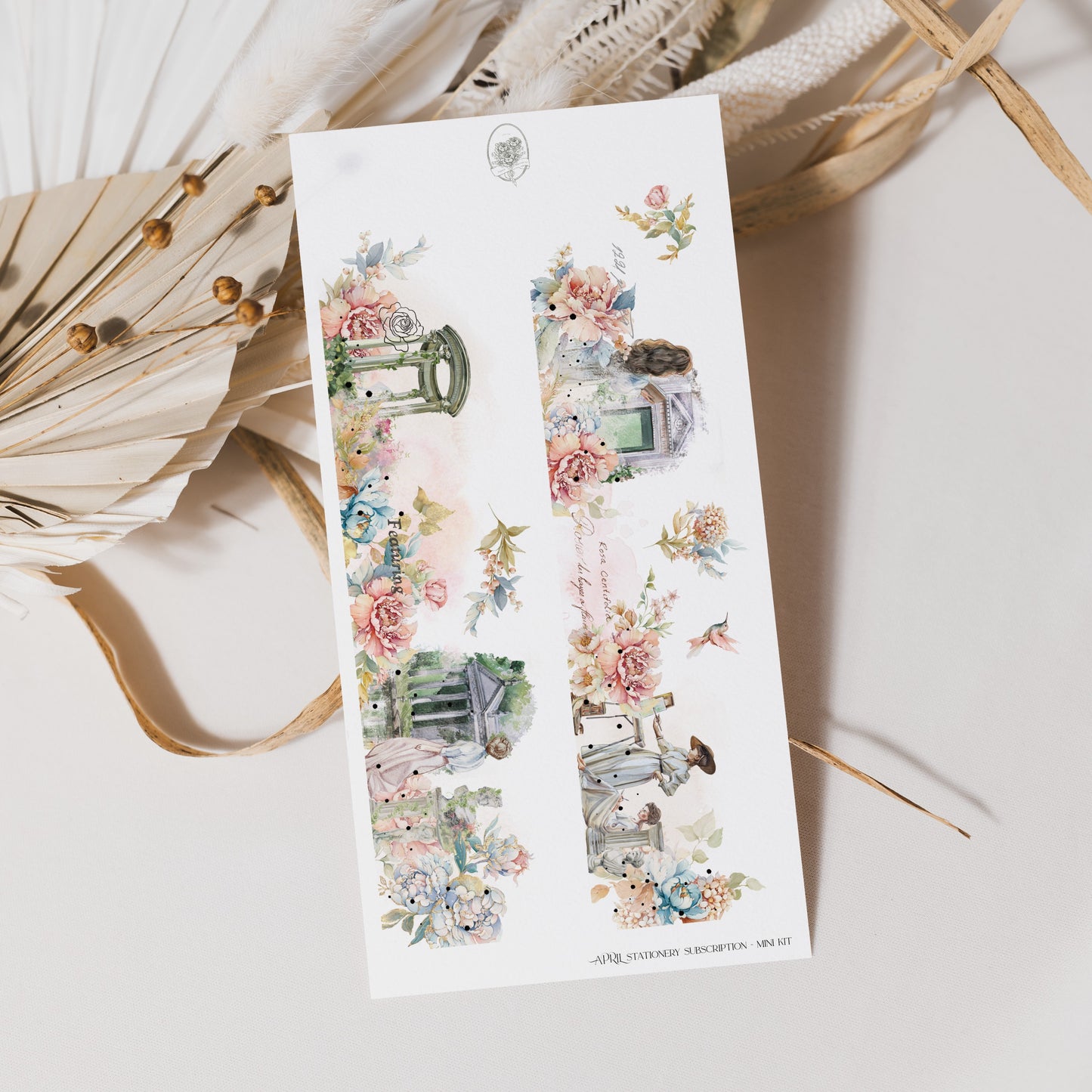 April Stationery Kit Extra - Side Bar (Rose Gold Foil)