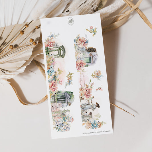 April Stationery Kit Extra - Side Bar (Rose Gold Foil)