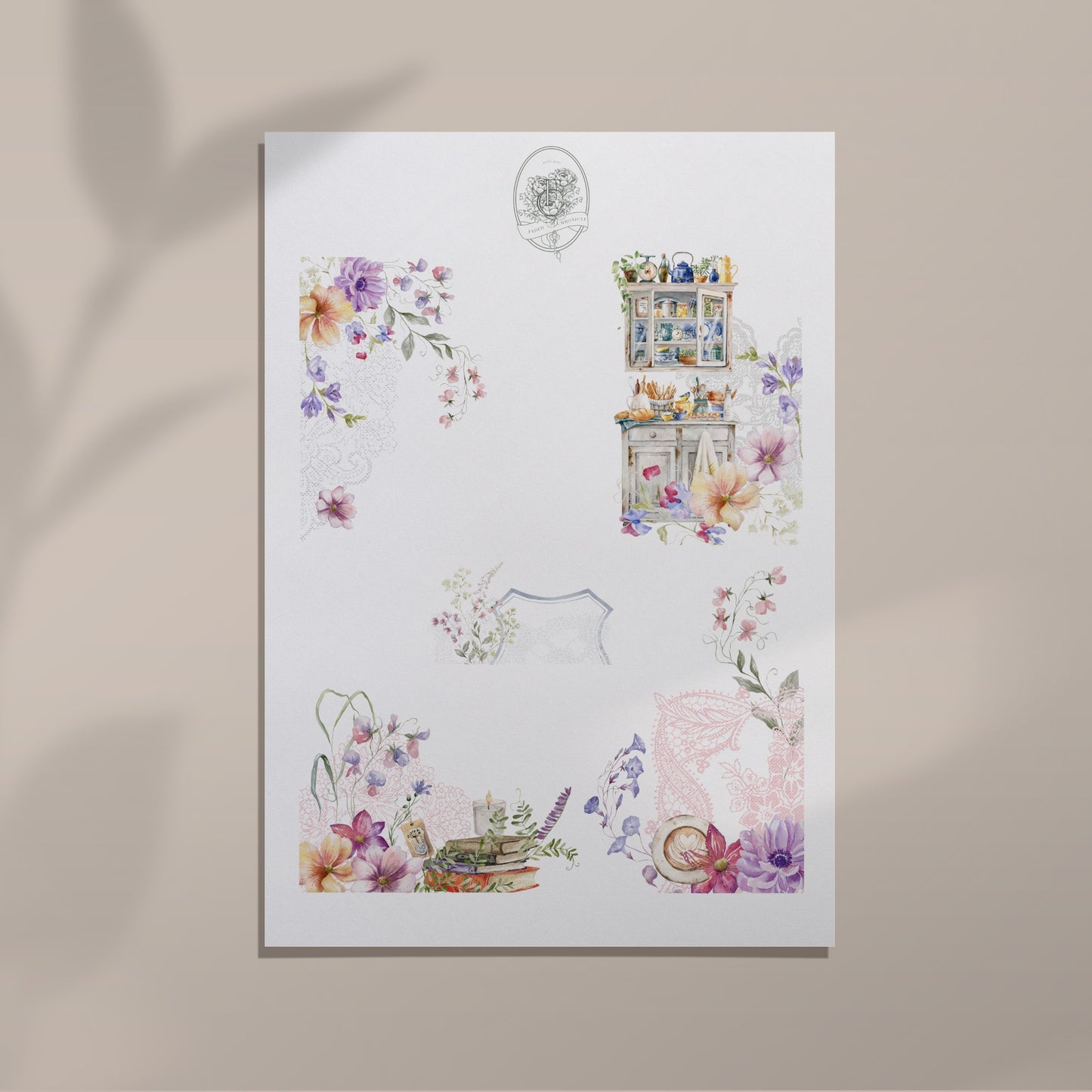 4 Years Anniversary - Corner Sheet(rose gold foiled)