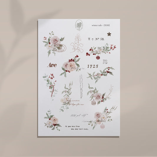 Winter Tale - Collage Sheet