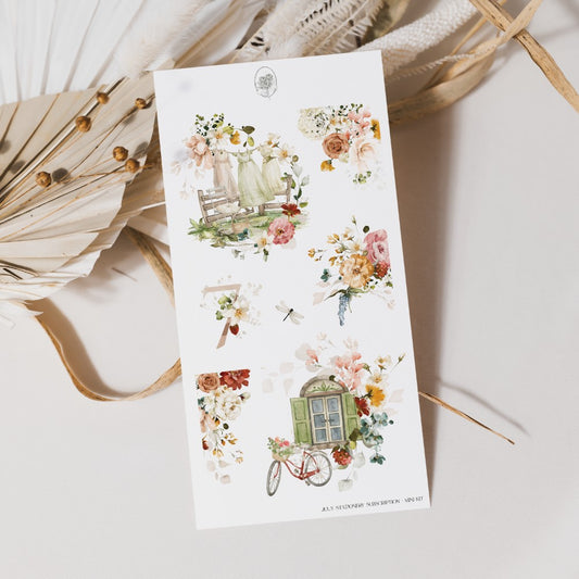 July Stationery Kit Extra - Large arrangements (rose gold foil)