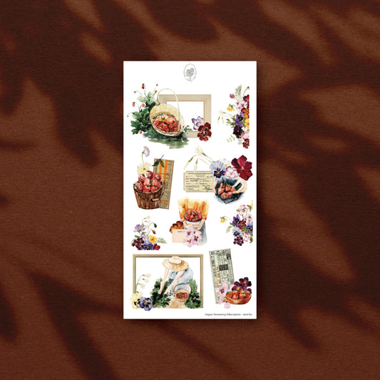 August Stationery Kit Extra - arrangment (rose gold foil)