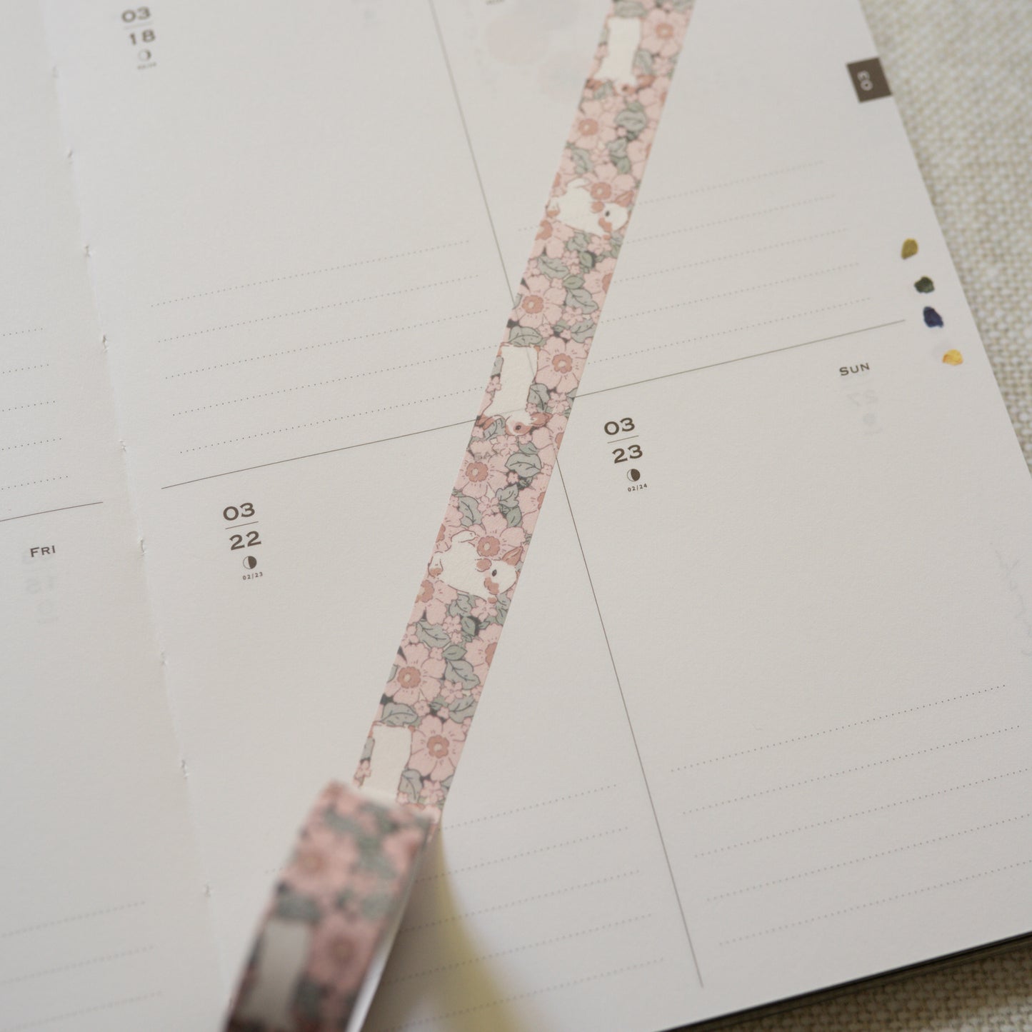 Tiny joy - summer bunnies washi tape 15mm