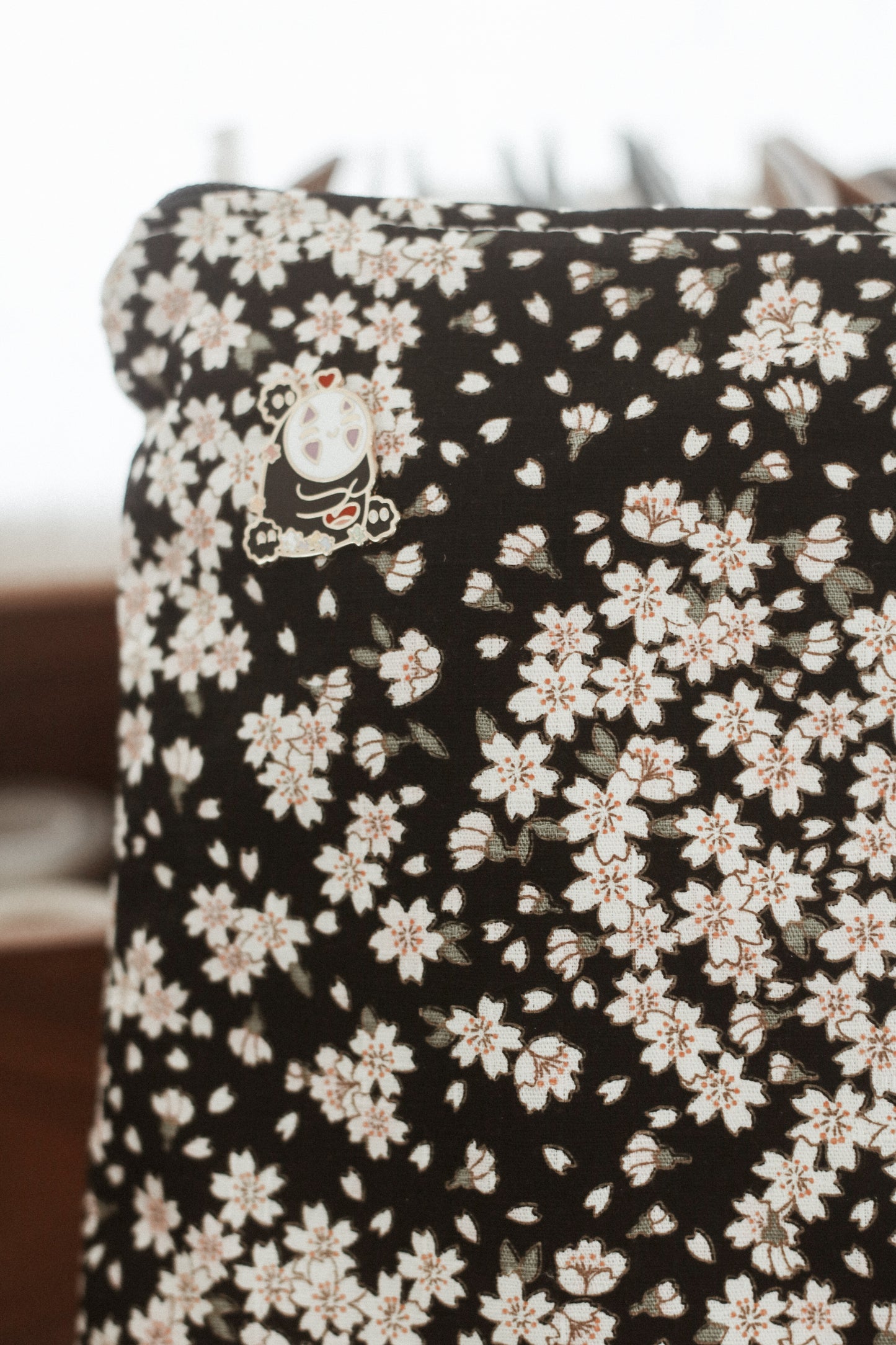 Late night cherry blossom planner pouch