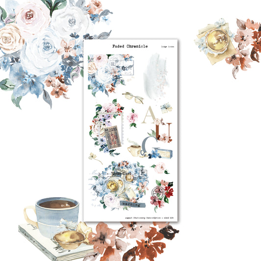 August Stationery Kit Extra - Large Icons (Gold Foil)