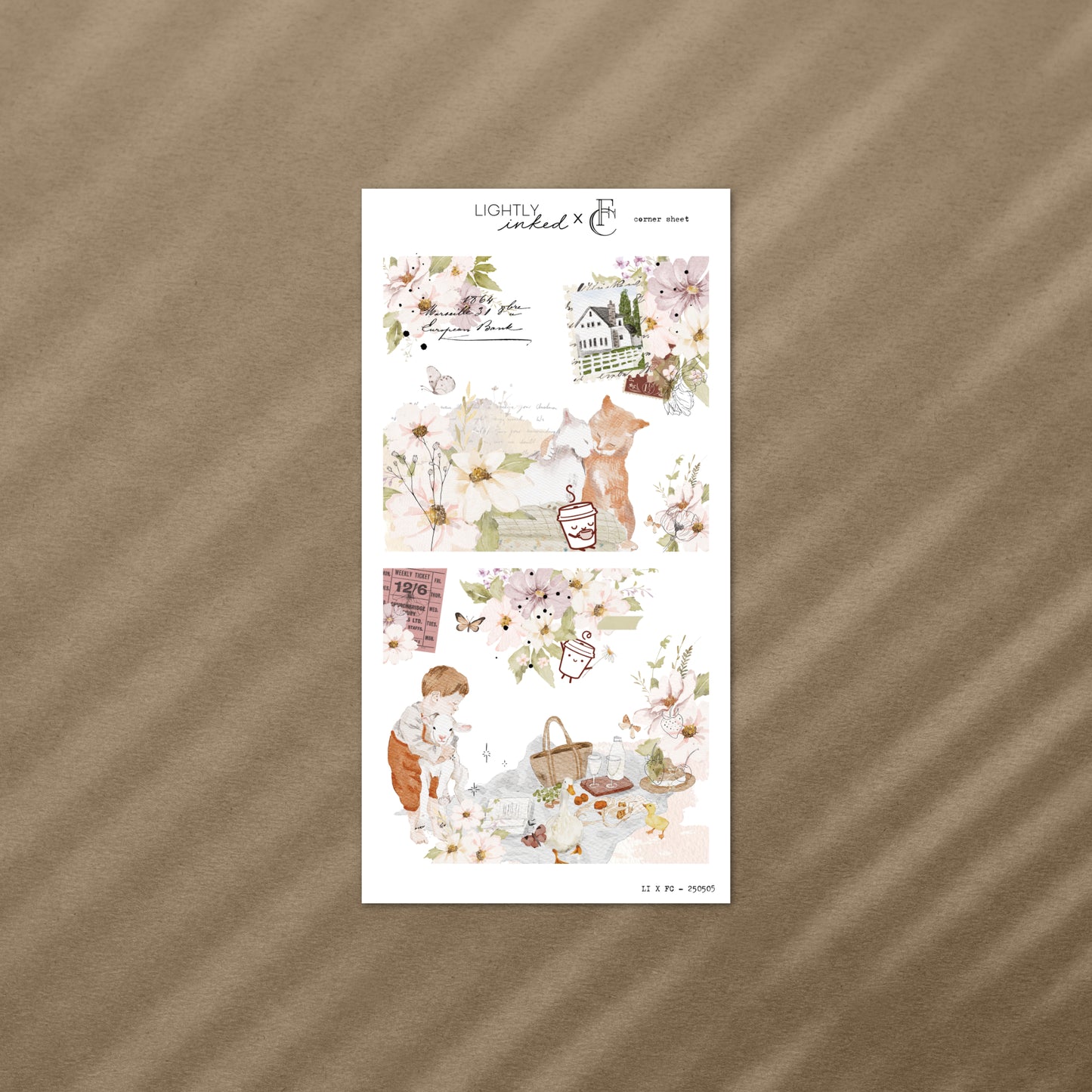 Our Favourite Things - Deco Corner Sheet (Gold Foil)