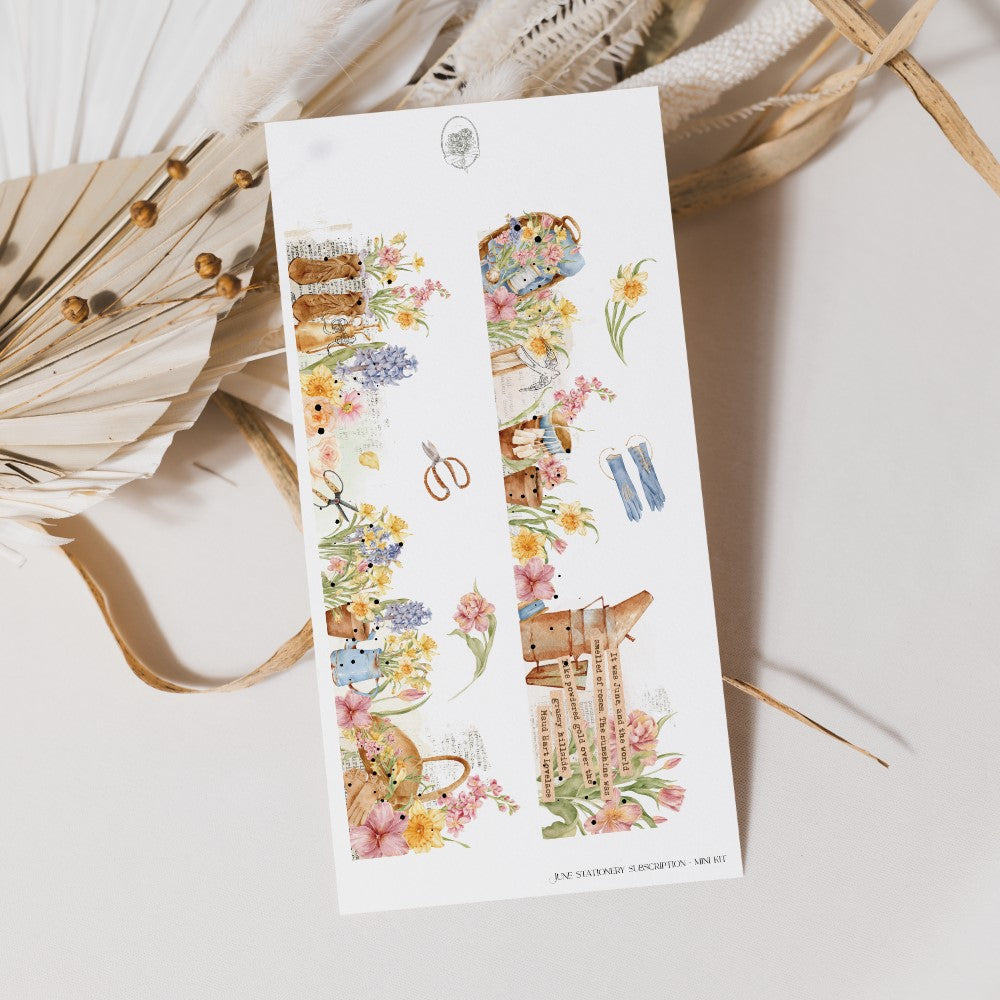 June Stationery Kit Extra - Side Bar (Rose Gold Foil)