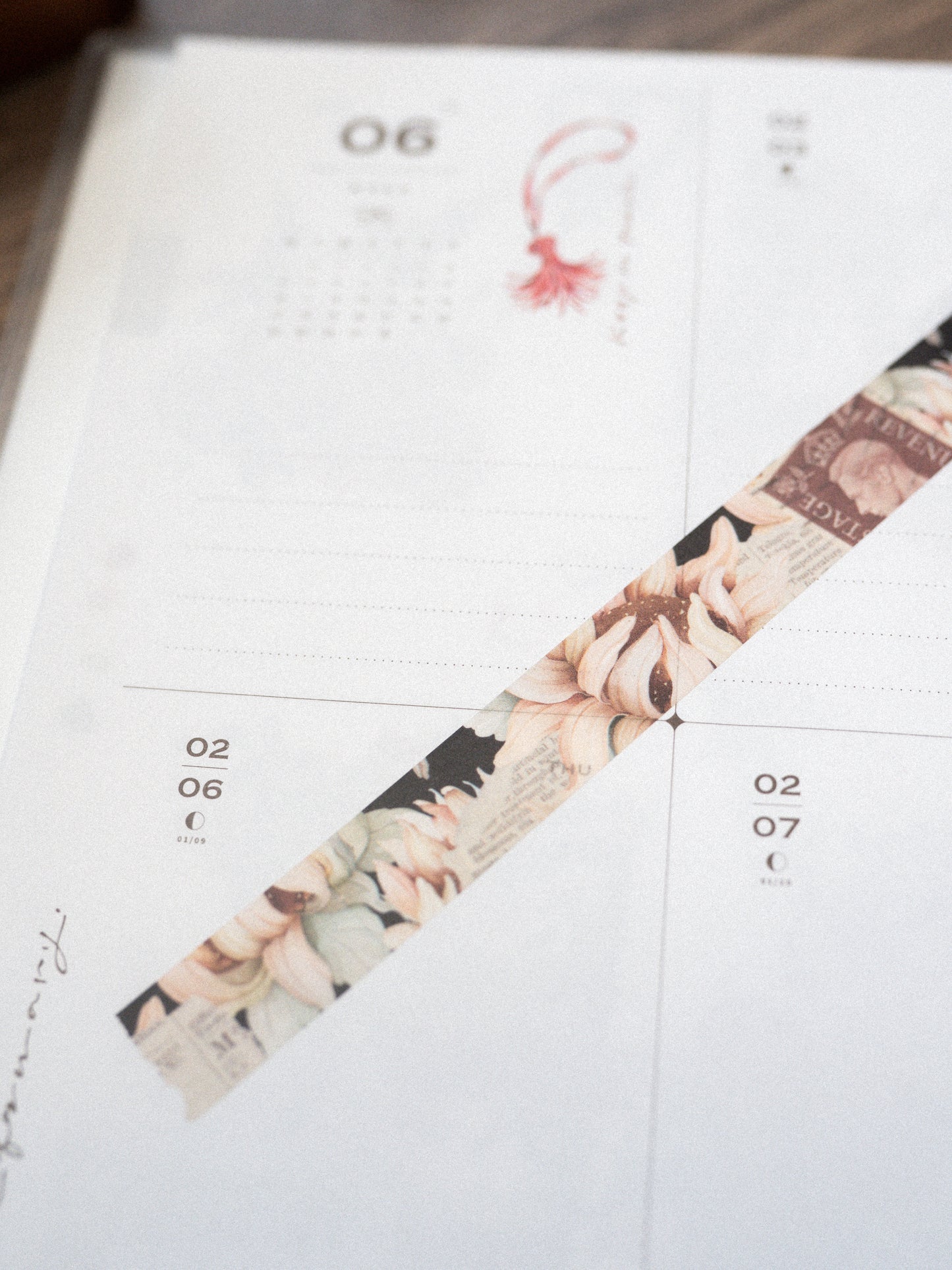 Vintage sunflowers washi tape 15mm