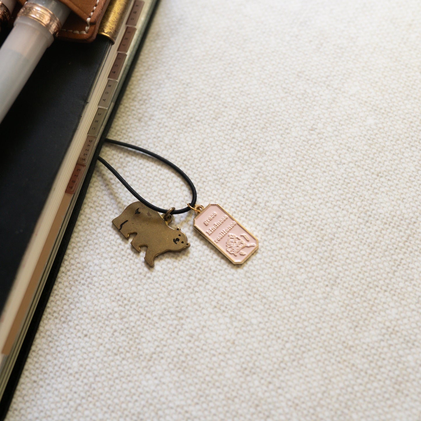 Words of the day enamel planner tag