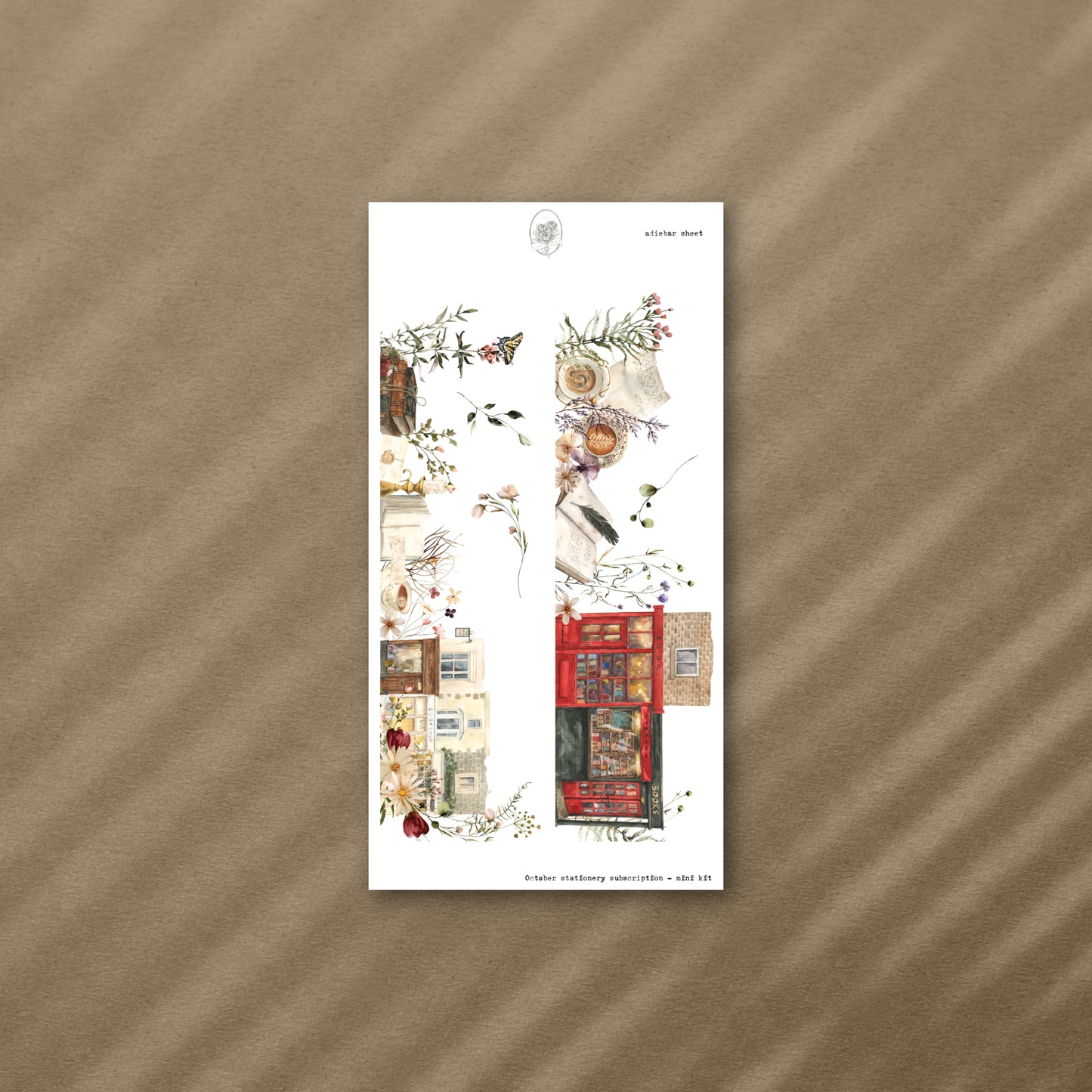 November Stationery Kit Extra - Side Bar (Rose Gold Foil)