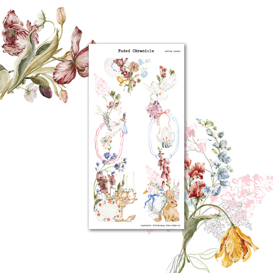 2025 September Stationery Kit Extra - Deco Corner Sheet