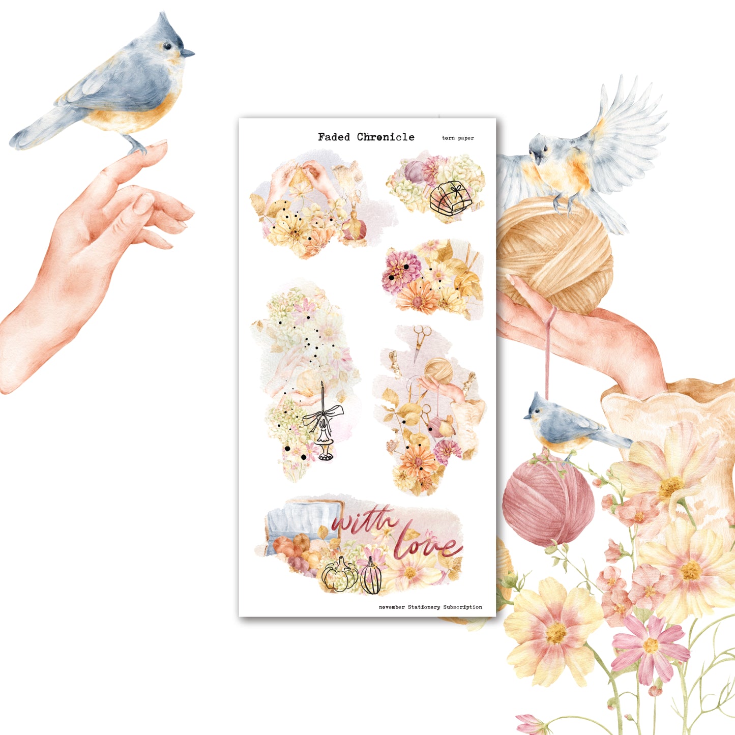 2025 November Stationery Kit Extra - Torn Paper