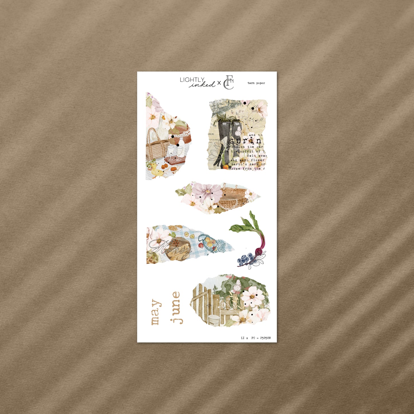 Our Favourite Things - Torn Paper (Gold Foil)