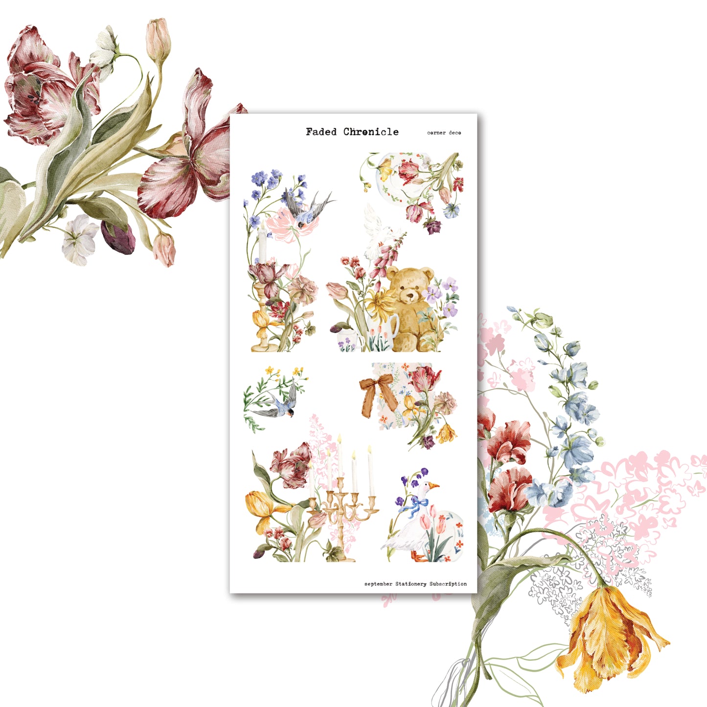 2025 September Stationery Kit Extra - Corner Sheet