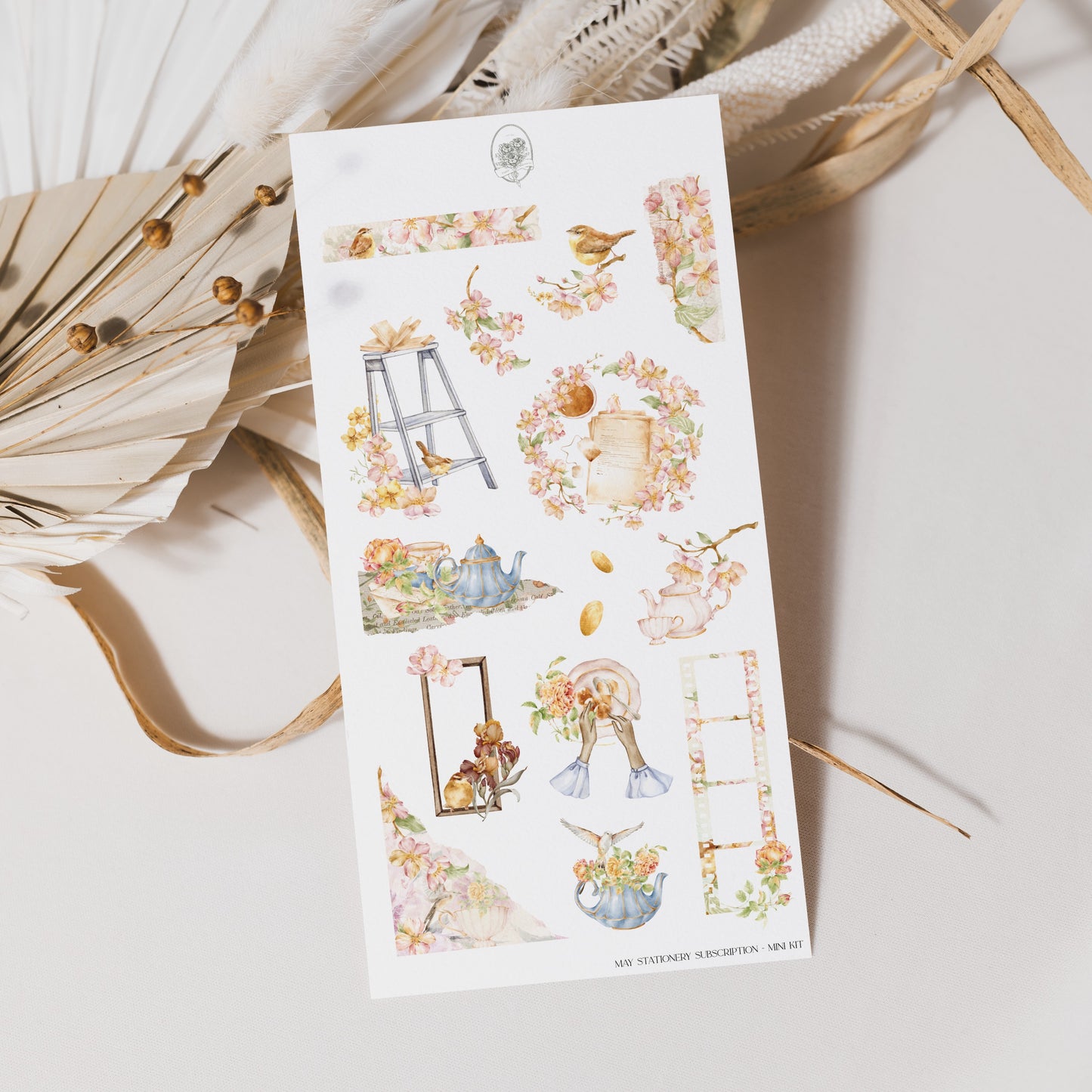 May Stationery Kit Extra - Journal page (Rose gold foil)