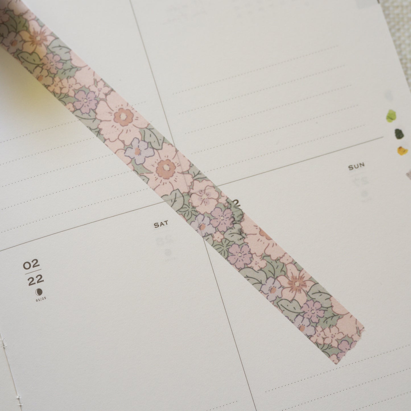 Tiny joy - summer flowers washi tape 15mm