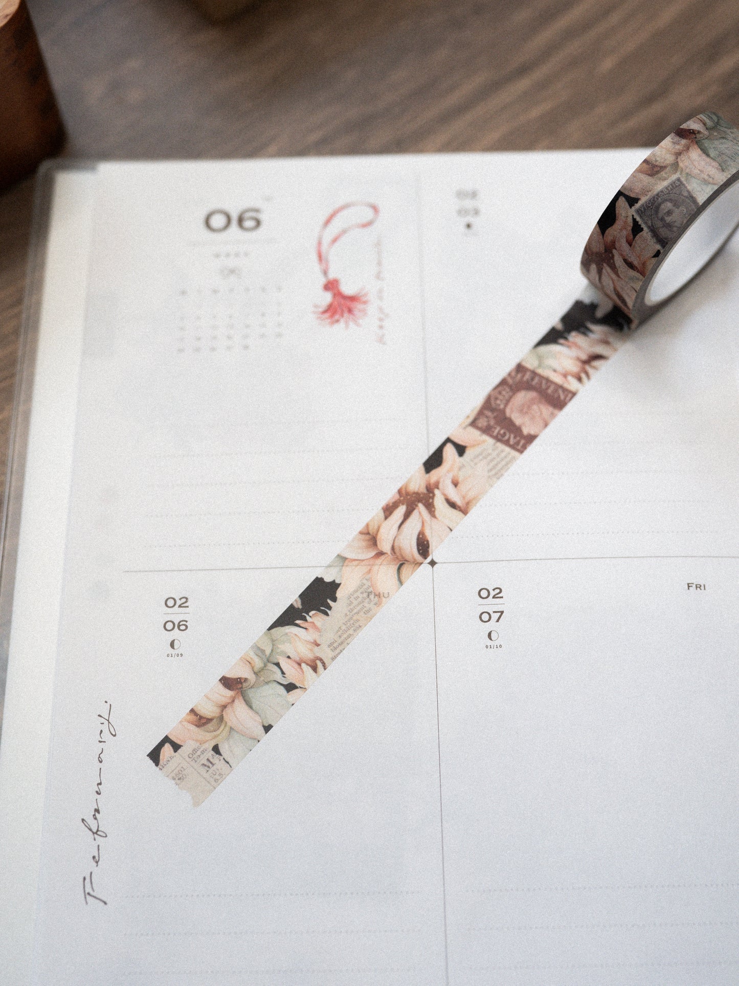 Vintage sunflowers washi tape 15mm