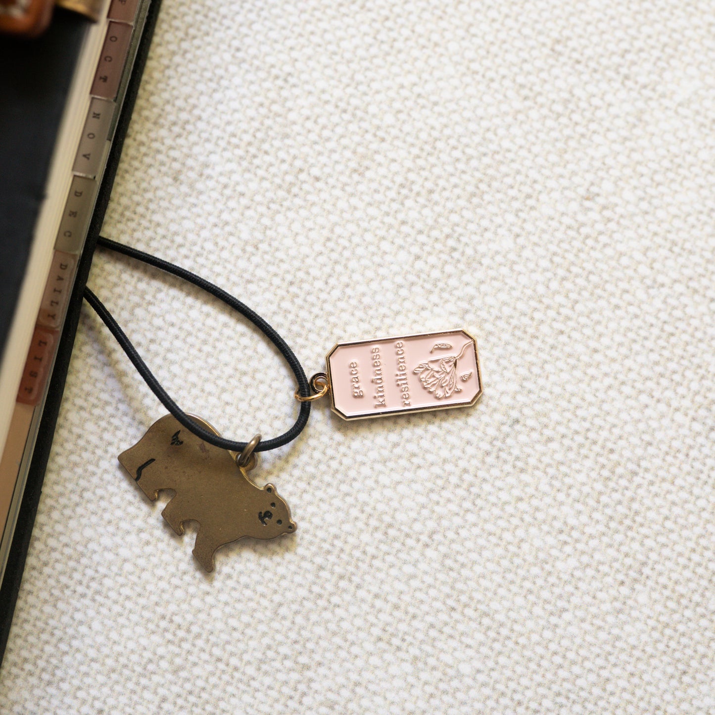Words of the day enamel planner tag