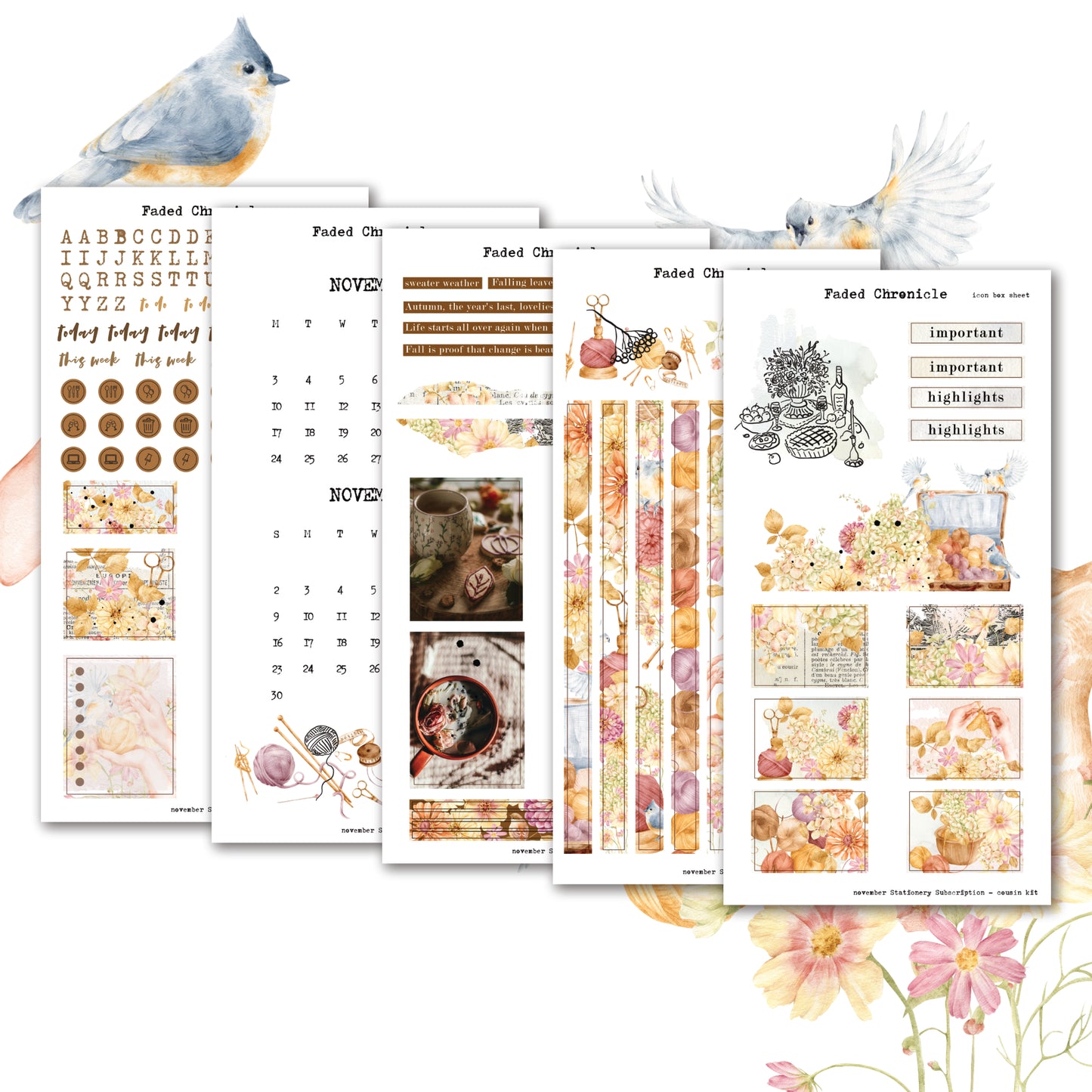 2025 November Stationery Kit Extra - Hobo Cousin Kit