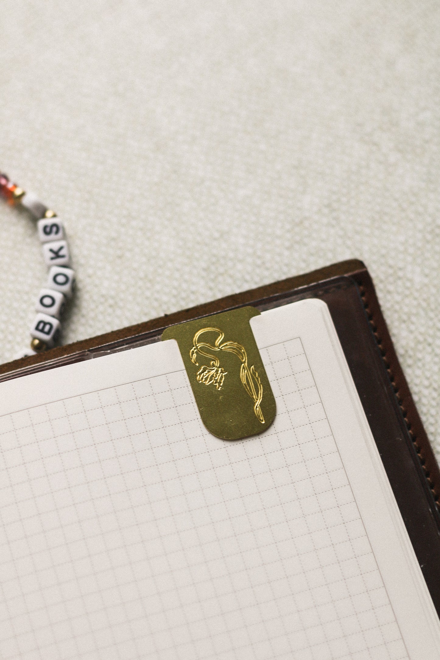 Set of 3 Botanical Brass page markers