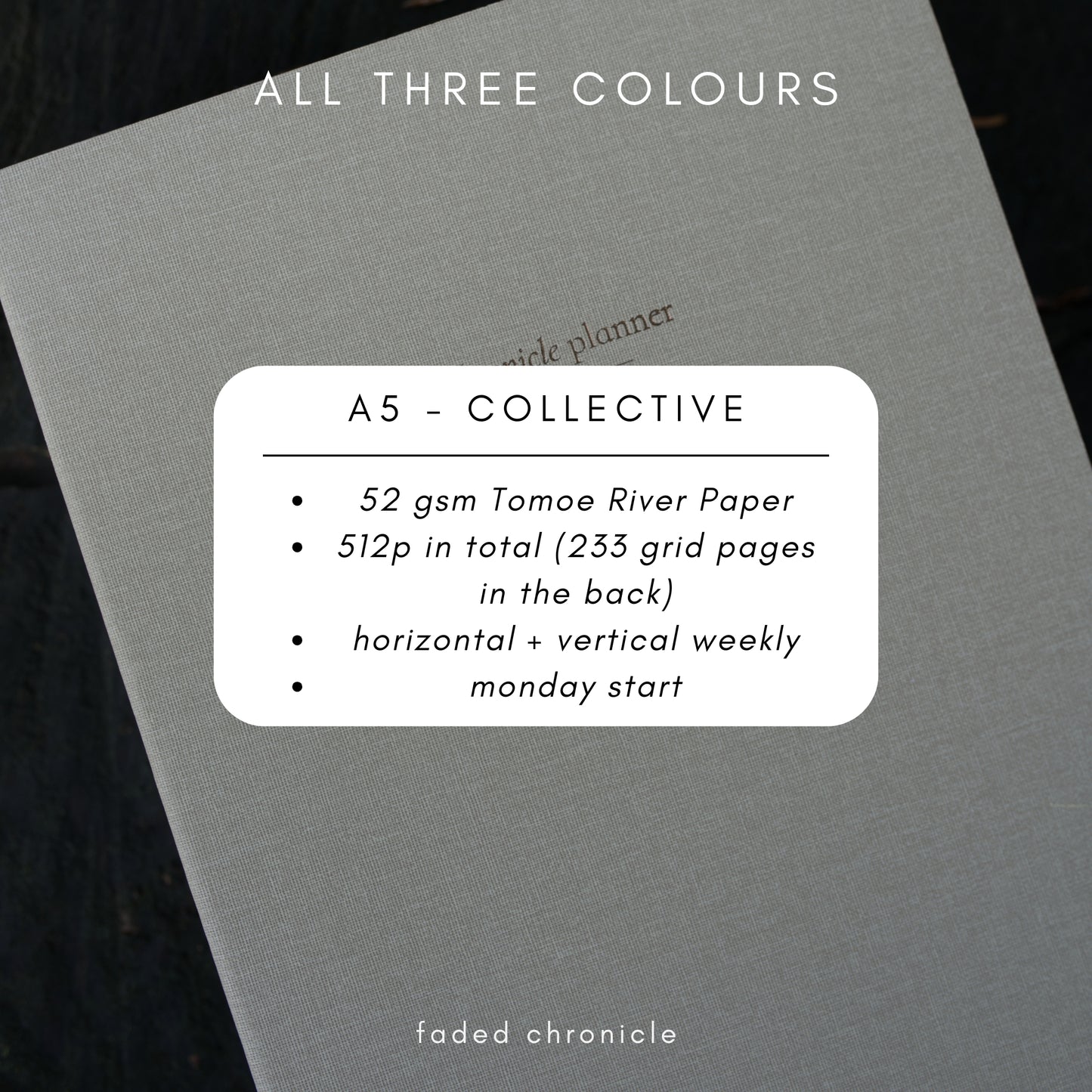 PRE-ORDER | 2026 A5 FULL YEAR | ALL THREE COLOURS